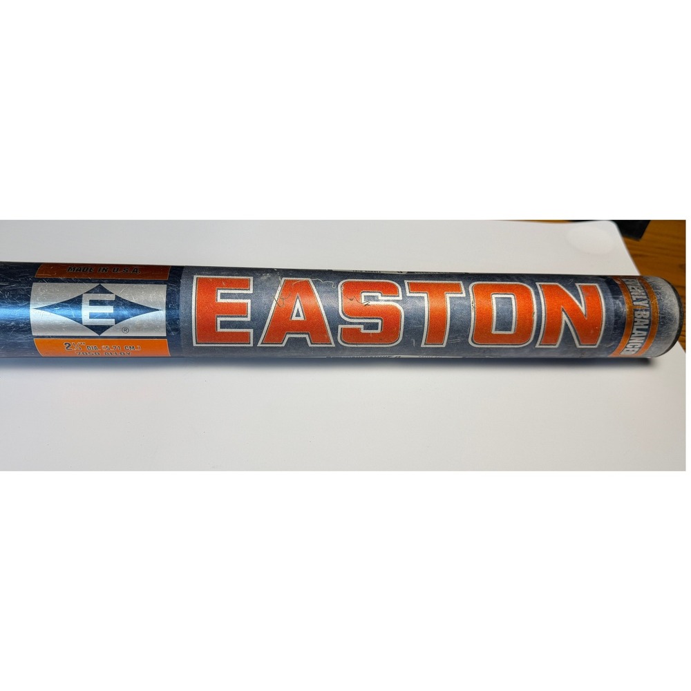 Easton React 55 Softball Bat-34in 25oz, 7050 Alloy, Blue Orange, Balanced, SX55